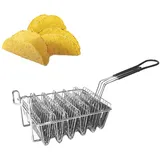 Felenny Braten Korb Taco Korb Hält 6 Schalen Friteuse Taco Halter Korb Taco Braten Korb mit Griff Griff Küche Kochen Werkzeug