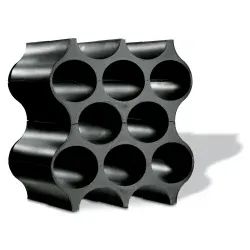 Koziol Weinregal SET-UP, flexibel aufbaubar 3596526 , Farbe: schwarz