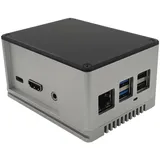 Radxa RockPi_GH_PROHP_SV SBC-Gehäuse Passend für (Entwicklungskits): Rock Pi Silber