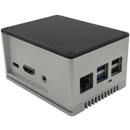 Radxa RockPi_GH_PROHP_SV SBC-Gehäuse Passend für (Entwicklungskits): Rock Pi Silber