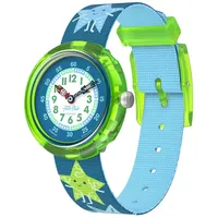 FLIK FLAK Sternenheller Riemen-Uhr grün