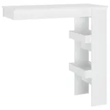 vidaXL Wand-Bartisch 102 x 45 x 103,5 cm Weiß