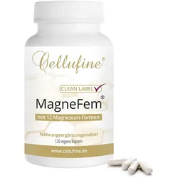 Cellufine® MagneFem® 12 Magnesium-Verbindungen für Frauen - vegane Kapseln 120 St