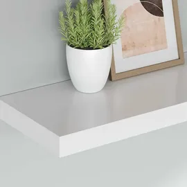 vidaXL Wandregal 80 x 23,5 x 3,8 cm Weiß