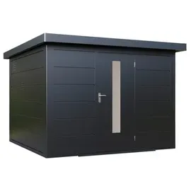 Wolff Finnhaus Premium Metall Gartenhaus Hakon 3030 Anthrazit