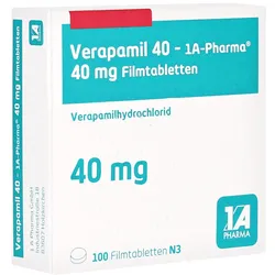 Verapamil 40-1a Pharma Filmtabletten 100 St