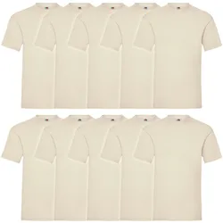 10er Pack Valueweight T Herren T-Shirt Mehrpack, natur, XL