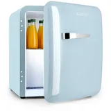 Klarstein Table Top Kühlschrank HEA13-Audrey-2in1-b 10046053, 50 cm hoch, 44 cm breit, Hausbar Minikühlschrank mit Gefrierfach Getränkekühlschrank klein blau