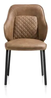 Habufa Armadillo Stuhl Microfaser Pala cognac