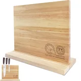 XYJ Magnetischer Messerblock, doppelseitiger Messerhalter, Messerblock mit starken Magneten, Küchenbesteckständer, Messeraufbewahrungsregal, große Kapazität, stark magnetisches Organisationsmittel