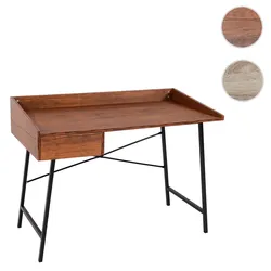 Schreibtisch HWC-J97, Bürotisch Computertisch, Schublade 3D-Struktur 98x114x60cm MVG-zertifiziert ~