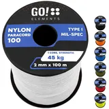 GO!elements Paracord 100 2 mm weiß 100 m