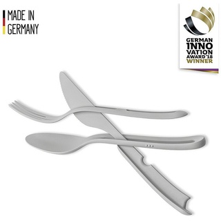 silwy Tricky Besteck-Set, 3-teilig, grau