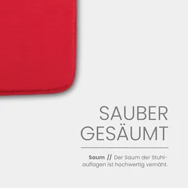 BestLivings Sitzauflage 38 x 38 x 2 cm rot 2-tlg.