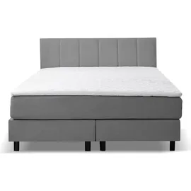 venasi möbel Boxspringbett 140 x 200 cm H3 Grau