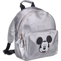 Onomato! Mickey Mouse Rucksack Backpack | Farbe:Silber - Silber
