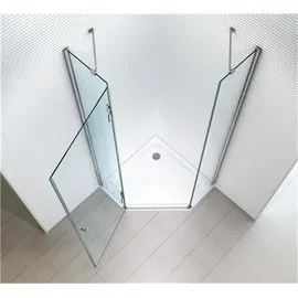 Glaszentrum Hagen 90x90x195cm Aya Duschkabine - Transparent
