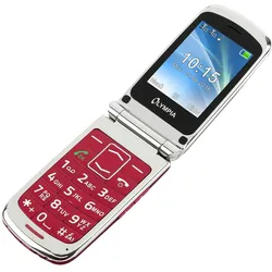 OLYMPIA Style Plus Senioren Komfort Mobiltelefon mit Großtasten, Rot