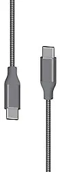 XLAYER 217088 1 x USB C Stecker auf 1 x USB Stecker Ladekabel 1,5m Grau