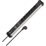 Brennenstuhl Premium-Protect-Line Steckdosenleiste 6-fach, 3m, USB-A/C grau/schwarz