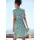 VIVANCE Sommerkleid Türkis/Rosé Mehrfarbig 42