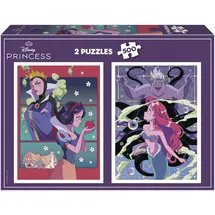 Educa - Packung mit 2 Puzzles mit je 500 Teilen | Disney Schurken und Prinzessin. Inklusive Fix Puzzle-Kleber. Maße: 34 x 48 cm. Ab 11 Jahren (20278)