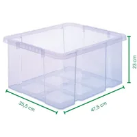 Novaliv - 12x Aufbewahrungsbox 12x Aufbewahrungsbox, 12x Deckel
