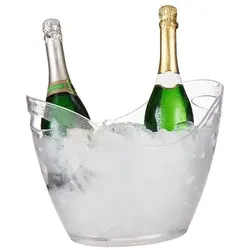 relaxdays Getränkekühler transparent 6 Liter transparent