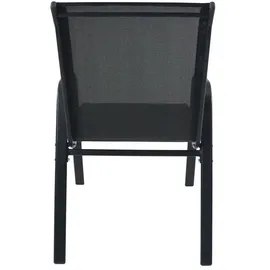 Möbel Kraft Gartenstuhl 56 x 73 x 89 cm grau 6 St.
