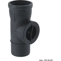 Geberit GE Silent-Pro Reinigungsstück d75 90Gr mit runder Serviceöffnung