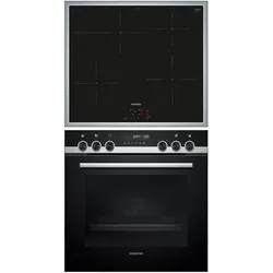 Siemens EI645CFB6E + HE578ABS1 Kochgeräte-Set Zonen-Induktionskochfeld Elektrischer Ofen