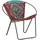 vidaXL Sessel Mehrfarbig Chindi-Stoff Baumwolle 0 x 0 x 0 cm mehrfarbig