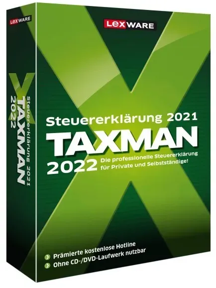 Lexware TAXMAN 2022 für das Steuerjahr 2021 | Sofortdownload + Produktschlüssel