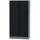 KÜPPER Hochschrank Stahl 91x180x45 cm schwarz abschließbar