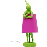 Kare DESIGN Tischleuchte Animal Rabbit Polyresin Pink 50 cm