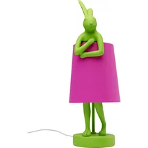Kare DESIGN Tischleuchte Animal Rabbit Polyresin Pink 50 cm