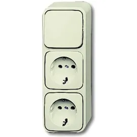 Busch-Jaeger Schuko-Steckdose 2 EAP Beige 2 St.