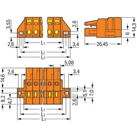 WAGO GmbH &amp; Co. KG Federleiste 231-303/031-000