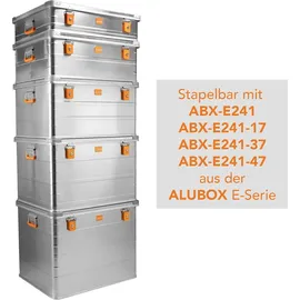 AluBox Aufbewahrungsbox 114 Liter silber 30 cm