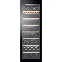 Haier Wine Bank 60 Serie 5 WS190GA, Weinkühler mit Kompressor, Freistehend, 189 Flasche(n), G, Schwarz, Schwarz - Schwarz