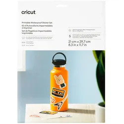 Cricut bedruckbare Aufkleberfolie für Schneideplotter weiß holografisch