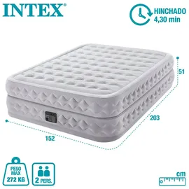 Intex Supreme Fiber-tech Doppel-luftbett - Grey - 152 x 203 x 51 cm