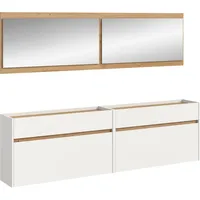 Xonox.home Drive Garderobenkombination – weiß und Artisan Oak Nachbildung