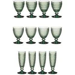 Villeroy & Boch Boston Coloured Wasser-, Wein- und Sektgläser 12er Set Grün 