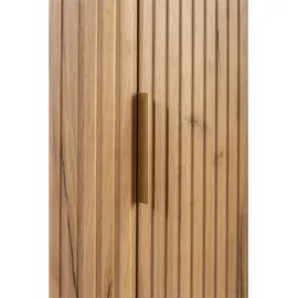 Rodan Hochschrank 139 x 35,5 x 31,5 cm Braun/Gold Holz