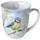 Ambiente Home Tasse 0,4 l Blau/Weiß/Gelb