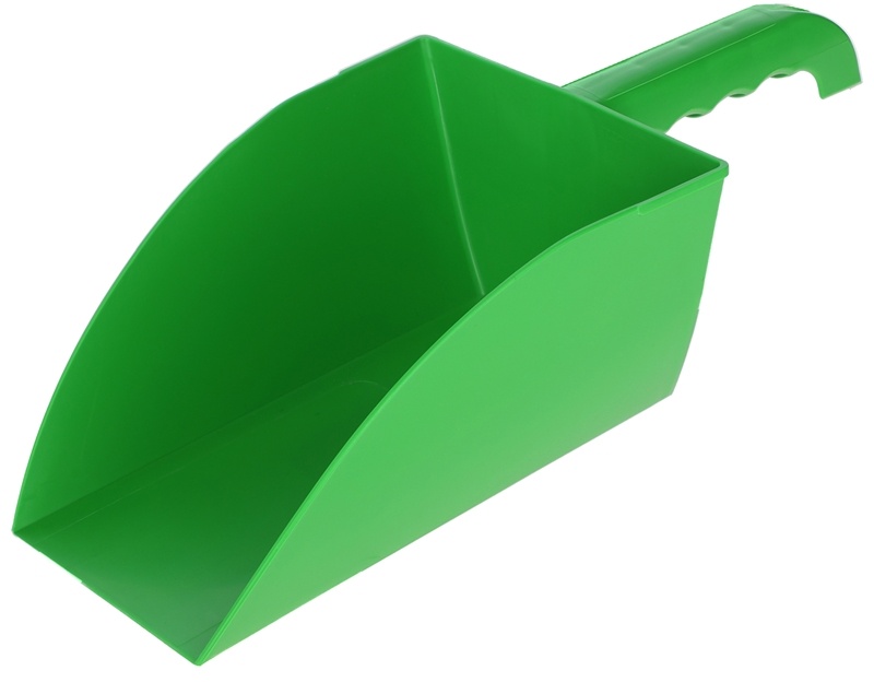 Kunststoff Futterschaufel grün, ca. 1000g Fassungsvermögen