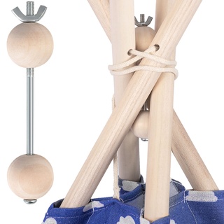 Nukido Tipi-Zeltstabilisator 122x3 cm Tee-Pee-Tool-Kit Kinder-Tipi-Stabilisator Blockiersystem für Tipi Anti-Kollaps-System für Tipi Tipi-Werkzeug