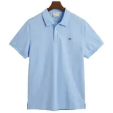 GANT Reg Shield Kurzarm-poloshirt Capri Blue S