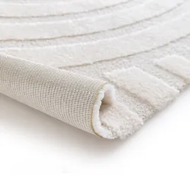 Primaflor Teppich "COSMO Swing, Made in Belgium", beige, B:160cm H:14mm L:230cm, Polyester, Polypropylen, PRIMAFLOR-IDEEN IN TEXTIL, Teppiche, Teppich, modernes Design, Hoch-Tief Effekt, weicher Flor